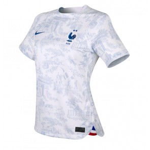 Frankrike kläder Kvinnor VM 2022 Bortatröja Kortärmad